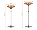 PSSF2200UK.outdoor umbrella vertical electric heater. (APP + temperature control / lifting heating furnace, 3000W suitable for indoor and outdoor)