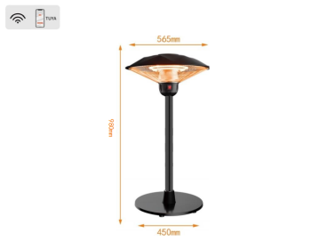 PSSF2200EU. outdoor umbrella vertical electric heater. (APP + temperature control / lifting heating furnace, 3000W suitable for indoor and outdoor)