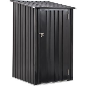 Outdoor Storage Shed, 3 x 3 FT Metal Steel Garden Shed with Single Lockable Door, Small Shed Outdoor Steel Utility Tool Shed for Backyard Patio Garden