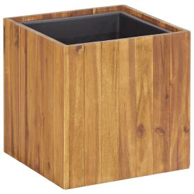 Garden Raised Bed Pot 13.2"x13.2"x13.2" Solid Acacia Wood