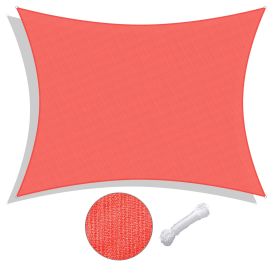 13'x10' Rectangle Sun Shade Sail/ Watermalon Red