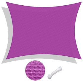 20'x23' Rectangle Sun Shade Sail/ Red Purple