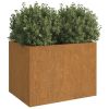 Planter 24.4"x18.5"x18.1" Corten Steel