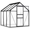 Greenhouse with Base Frame Anthracite Aluminum 38.9 ft¬≤