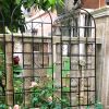 4 Pack Metal Garden Trellis 71" x 19.7" Rustproof Trellis for Climbing Plants Outdoor Flower Support Black