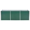 Garden Raised Bed Galvanized Steel 94.5"x31.5"x31.3" Green