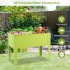 24.5 x 12.5 Inch Outdoor Elevated Garden Plant Stand Flower Bed Box