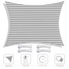 20'x23' Rectangle Sun Shade Sail/ Gray+White