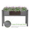 Raised Garden Bed with Legs, Elevated Wooden Planter Box for Outdoor Plants