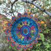 1pc 3D Hanging Wind Spinner Outdoor Decor For 3D Garden Wind Chimes Metal Yard Spinners 3D Stainless Steel Spinner Gifts Mandala 3D Spinner With 360¬∞