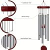 1pc Memorial Wind Chimes, Wind Chime For Outdoor With 6 Metal Tubes, Big Deep Sounds For Relaxing, Suitable For Outdoor Garden, Yard, Patio, Home Deco