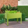 24.5 x 12.5 Inch Outdoor Elevated Garden Plant Stand Flower Bed Box