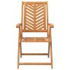 Reclining Patio Chairs 2 pcs Solid Wood Acacia