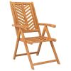 Reclining Patio Chairs 2 pcs Solid Wood Acacia