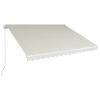 Manual Retractable Awning 157.5"x118.1" Cream