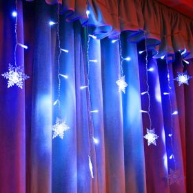 LED ice bar lamp snowflake hanging (Option: Blue-3.5m-US 110V)