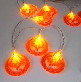 Halloween Decoration Pumpkin  Light  LED String Lights Lantern (Option: H White-1.2M)