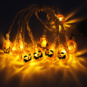 Halloween Decoration Pumpkin  Light  LED String Lights Lantern (Option: A White-1.2M)