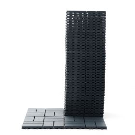 Plastic Interlocking Deck Tiles,44 Pack Patio Deck Tiles,11.8"x11.8" Square Waterproof Outdoor All Weather Use, Patio Decking Tiles for Poolside Balco (Color: as Pic)