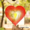 1Pack, 3D Rotating Wind Chime Wind Rotating Ornament Home Garden Decoration Red Heart Love Pendant 20CM/7.87in, Garden Patio Decoration, Commemorate T