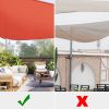 28' x 28' x 28' Triangle Sun Shade Sail/ Watermalon Red